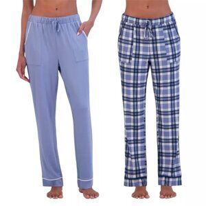 Lucky Brand Women Med Lounge Pants 2-pack Set Drawstring Elastic Waist Relaxed
